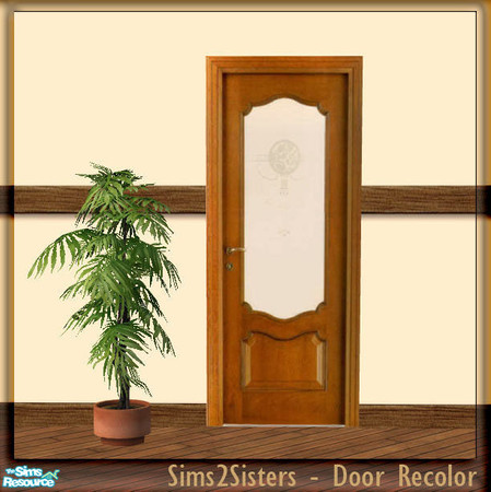 Sims 2 — S2S Simple Door - Recolor by sims2sisters — Simple Door mesh recolor. Please download door mesh and diagonal