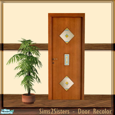 Sims 2 — S2S Simple Door - Recolor by sims2sisters — Simple Door mesh recolor. Please download door mesh and diagonal