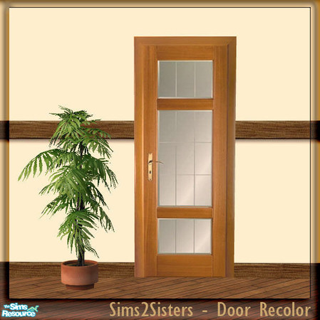 Sims 2 — S2S Simple Door - Recolor by sims2sisters — Simple Door mesh recolor. Please download door mesh and diagonal