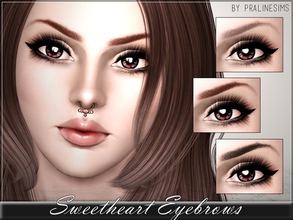 Sims 3 — Sweetheart Eyebrows by Pralinesims — New eyebrows for your sims! Your sims will love their new look ;) - Fits