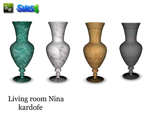Sims 4 — kardofe_Lliving room Nina_vase2 by kardofe — Large Vase in four different colors