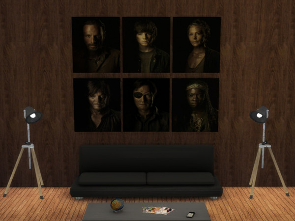 Sims 4 — TWD Characters Portraits Set01 by TwistedFoil — About: An set of 6 characters portraits from the walking dead.