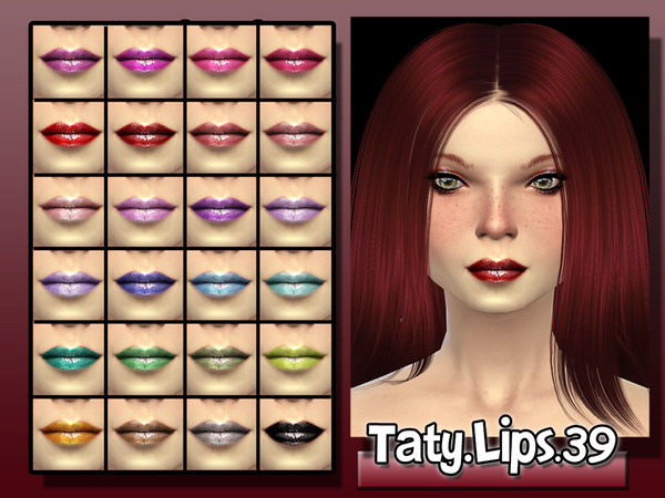 Sims 4 — [Ts4]Taty_Lips_39 by tatygagg — - Female - Teen, Young Adult, Adult, Elder