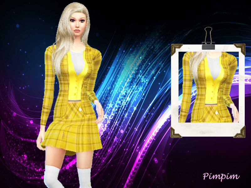 Sims 4 The Sims Resource | [Clueless]Cher Horowitz - Blazer by TSR Creator