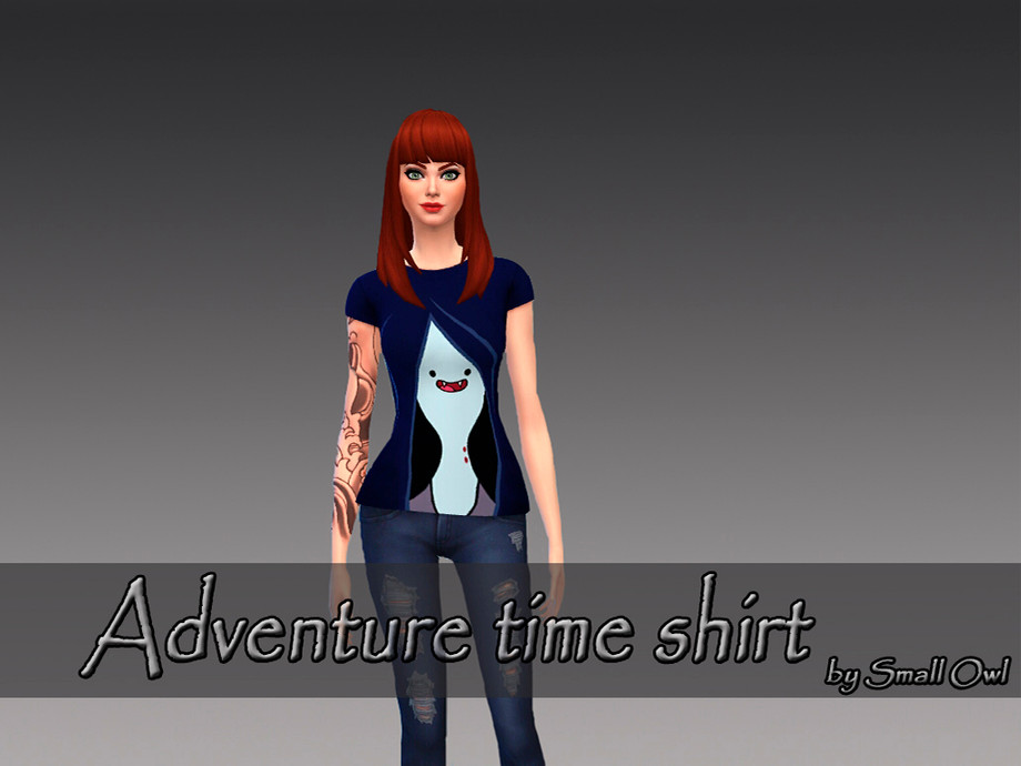 The Sims Resource | Adventure time t-shirt for female