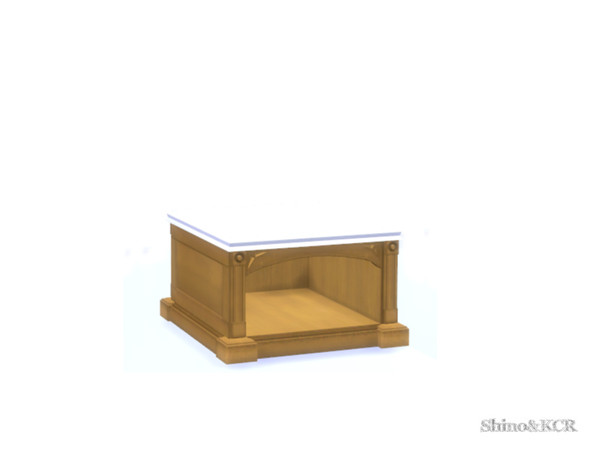 Sims 4 — Bathroom Clive - Coffeetable by ShinoKCR — A Sidetable beside the Bathtub gives you more options for to place