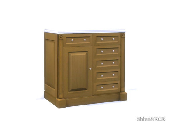 Sims 4 — Bathroom Clive - Sidetable Drawers and Door by ShinoKCR — elegant Sidetable for to go side by side in your