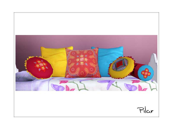 Sims 3 — Jade Pillows by Pilar — Creado por Pilar para sims3