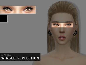 Sims 4 — WINGED PERFECTION EYELINER by mormosims — -Teen through elder females -1 swatch -Custom thumbnail Check the