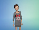 Sims 4 — Minnie Mouse Dress by stephaniejoy102 — A recolor of the GTW sweater dress featuring a minnie mouse print. This