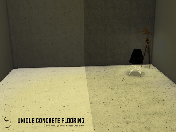 Sims 4 — Unique Concrete floor by k-omu2 — These floors are a fancy alternative to the in-game concrete patterns. Comes