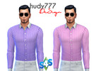 Sims 4 — Two Color Stripe Shirt by hudy777-design — Since The Sims 1 I was a bit disappointed with lack of, not only male