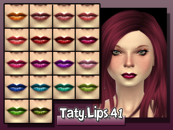 Sims 4 — [Ts4]Taty_Lips_41 by tatygagg — - Female - Human, Alien - Teen, Young Adult, Adult, Elder