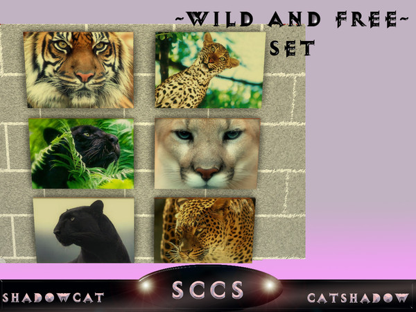 Sims 4 — Wild and Free Decor Set by Shadowcat_Catshadow — A New SCCS Decor Set: They are wild they are Free give these
