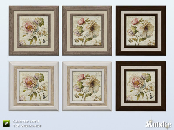 Sims 4 — Living Aspen Painting Set 1 by Mutske — Part of the Aspen Living. Environment 2. Made by Mutske@TSR.