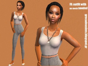 Sims 2 — Office chic outfit - no mesh needed by grecadea2 — An simple and comfort outfit for the workaholic sim. No mesh