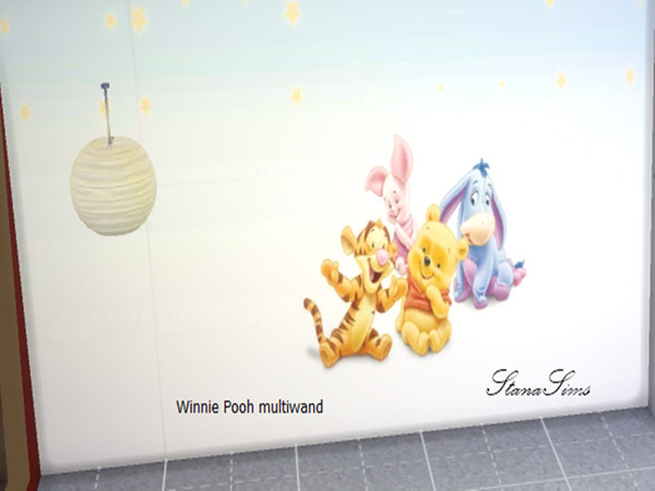 Sims 4 — kidsroom wall 1 by Stanasims — winnie pooh wall for kidsroom. all kids love winnie pooh