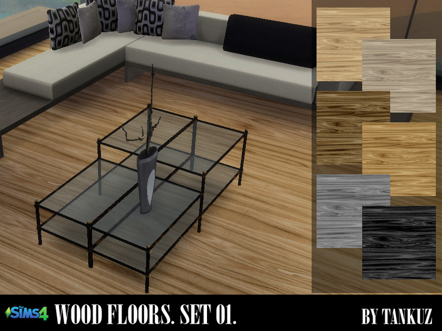 The Sims Resource The Sims 4. Wood Floors by Tankuz. Set 01.