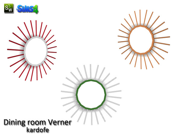 Sims 4 — kardofe_Dining room Verner_ Mirror by kardofe — Wall mirror, style of the 70s
