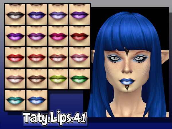 Sims 4 — [Ts4]Taty_Lips_42 by tatygagg — - Female, Male - Human, Alien - Teen, Young Adult, Adult, Elder 