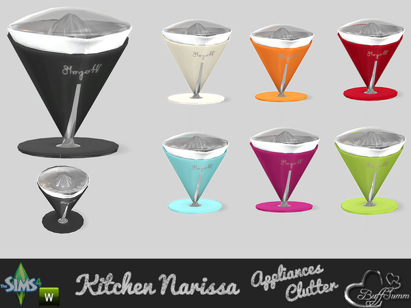 Sims 4 — Clutter Narissa Juicer (Decor Only!) by BuffSumm — Stylish Appliances in wonderfull colors for your kitchen.