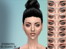 Sims 4 — Eyebrows by harry_williams — These are some eyebrows I have made! There is 8 colours included.