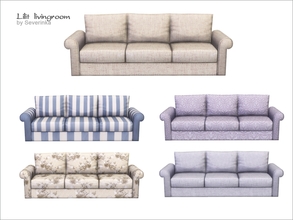 Sims 4 — Lilit Sofa 3x FIX by Severinka_ — Sofa 3 seater of a set 'Lilit livingroom' 5 colors Fixed for 'Cats and Dogs
