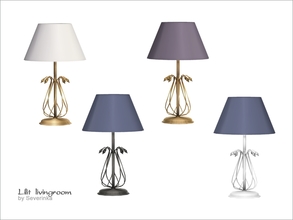 Sims 4 — Lilit Table lamp by Severinka_ — Table lamp of a set 'Lilit livingroom' 4 colors