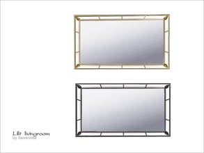 Sims 4 — Lilit Wall mirror by Severinka_ — Wall mirror in metal forging of a set 'Lilit livingroom' 2 colors