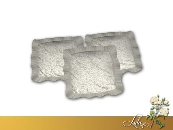 Sims 3 — Vintage Bedroom Bed Pillows by Lulu265 — Fully CAStable Please do not copy, clone or reupload