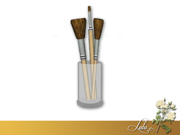 Sims 3 — Vintage Bedroom Makeup Brushes by Lulu265 — Fully CAStable Please do not copy, clone or reupload
