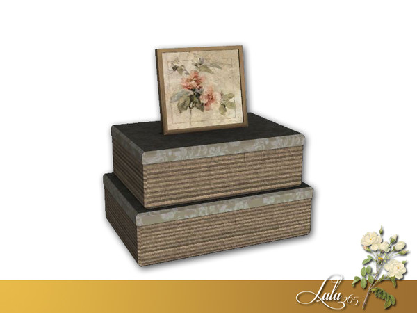 Sims 3 — Vintage Bedroom Decor Boxes by Lulu265 — Fully CAStable Please do not copy, clone or reupload