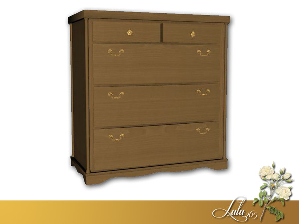 Sims 3 — Vintage Bedroom TallBoy by Lulu265 — Fully CAStable Please do not copy, clone or reupload
