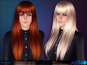 Sims 3 — Anto - Heartbeat (Hair) by Anto — Long hair with fringe for females