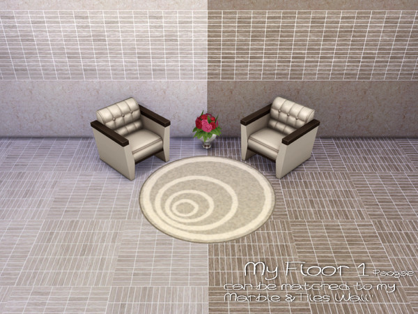 Sims 4 — My Floor 1 by Paogae — Nice stone tiles in two colors for your modern and elegant houses. Category: stone.