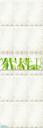Sims 2 — Bamboo wall #1 by white-lily — Part of Bamboo Set