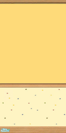 Sims 2 — TC45 Apricot on Confetti Wall by jeni — An Apricot orange above 'Confetti'.