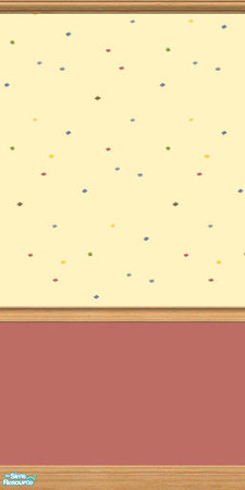 Sims 2 — TC45 Confetti on Raspberry Wall by jeni — 'Confetti' above Rasberry pink.