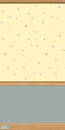 Sims 2 — TC45 Confetti on Blueberry Wall by jeni — 'Confetti' above a Blueberry blue.