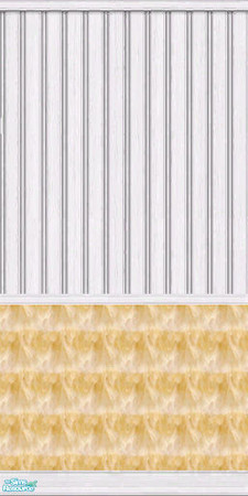 Sims 2 — Marble Match Wall 3 by Riverwillows — A beautiful wood and marble wallpaper for your home. If you like it,