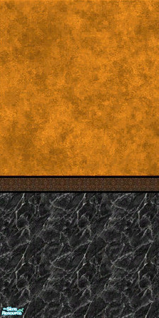 Sims 2 — TC33 Mix-n-Match - Orange Wall by tlkaska — This set was designed to match my TC33 "Black Marble"