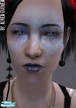 Sims 2 — Costume Make Up - Winterborn by aikea_guinea — Costume makeup for both genders and all ages. Found under Blush.