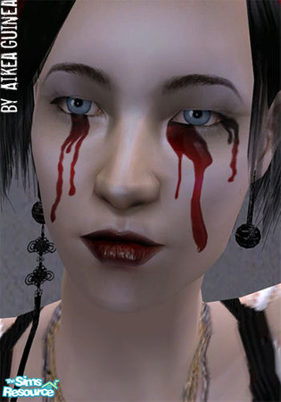 Sims 2 — Costume Make Up - Persephone by aikea_guinea — Costume makeup for both genders and all ages. Found under Blush.