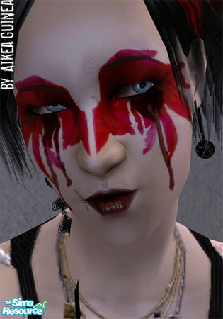 Sims 2 — Costume Make Up - Hey Jupiter by aikea_guinea — Costume makeup for both genders and all ages. Found under Blush.