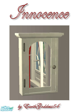 Sims 2 — Innocence Bathroom - Mirror by EarthGoddess54 — A beautiful white recolor of the Seasons bathroom. For a