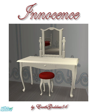 Sims 2 — Innocence Bedroom - Vanity by EarthGoddess54 — A lovely addition to the Innocence Bedroom set. Enjoy!