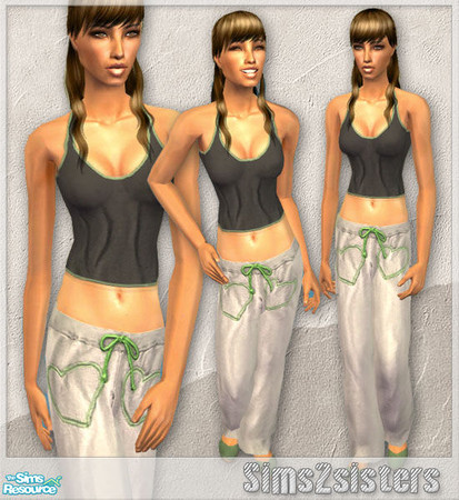 Sims 2 — S2S Collection No. 14062007 AF - 3 by sims2sisters — Comfy homewear