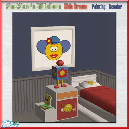 Sims 2 — S2S ChildRoomKidsDream RECOLOR-Painting by sims2sisters — 