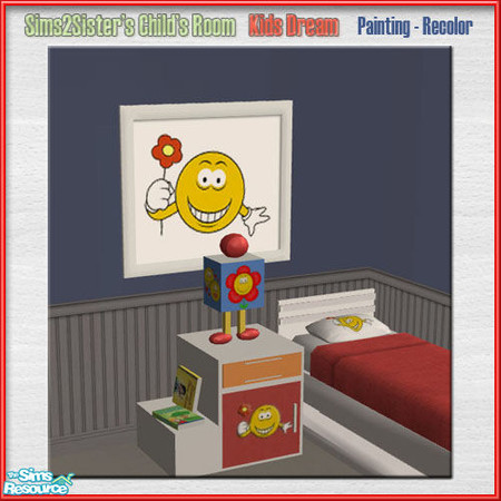 Sims 2 — S2S ChildRoomKidsDream RECOLOR-Painting by sims2sisters — 