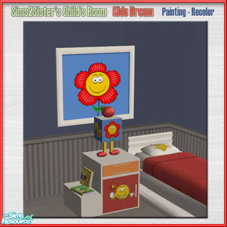 Sims 2 — S2S ChildRoomKidsDream RECOLOR-Painting by sims2sisters — 